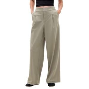 NWT Athleta Pinnacle Trouser in Willow Size 12 Dusty Olive Green